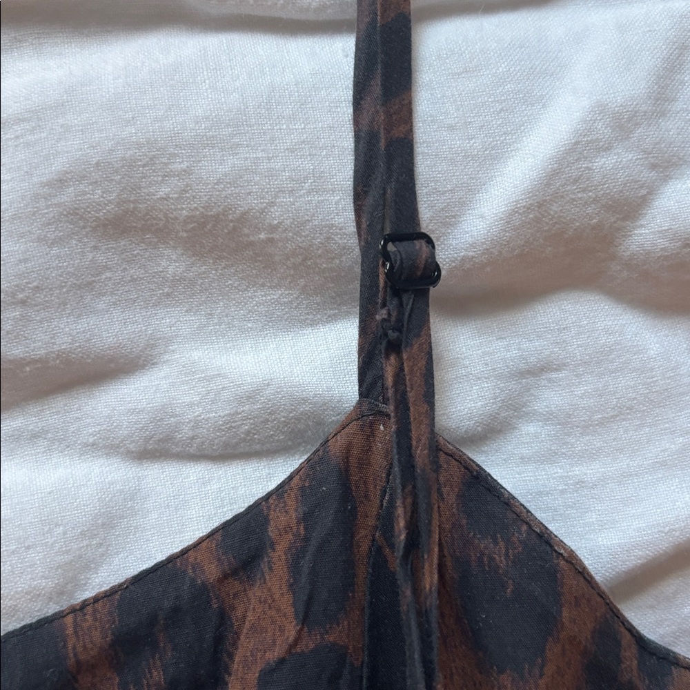 NWT Damson Madder Persephone Midi Dress in Dark Leopard, UK 8/US 4 - Picture 10 of 11